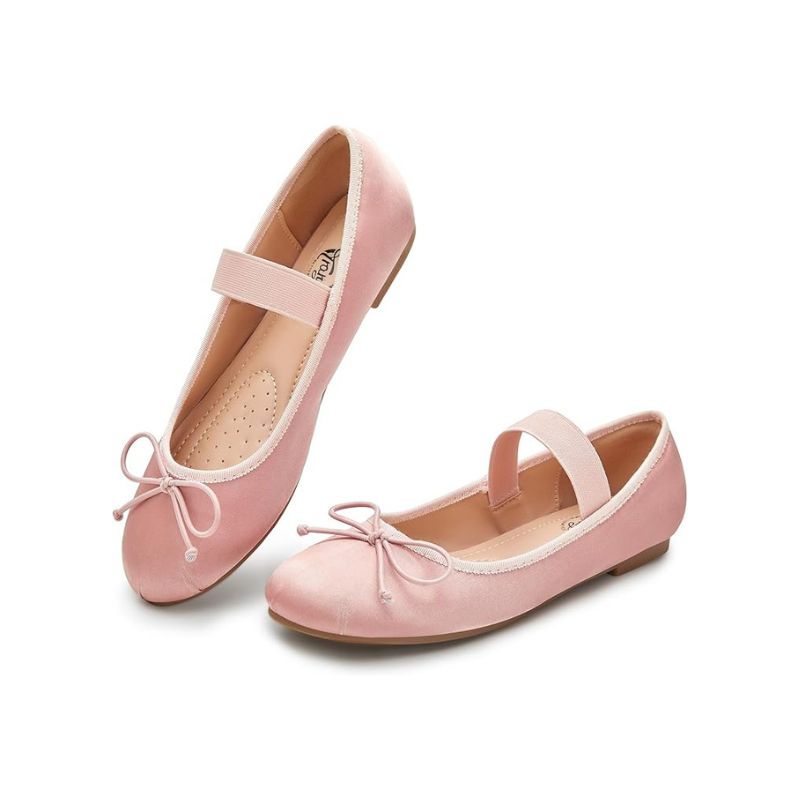 Elastic Strap Bowknot Ballet Flats – Trary