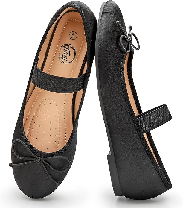 Elastic Strap Cute Bowknot Ballet Flats