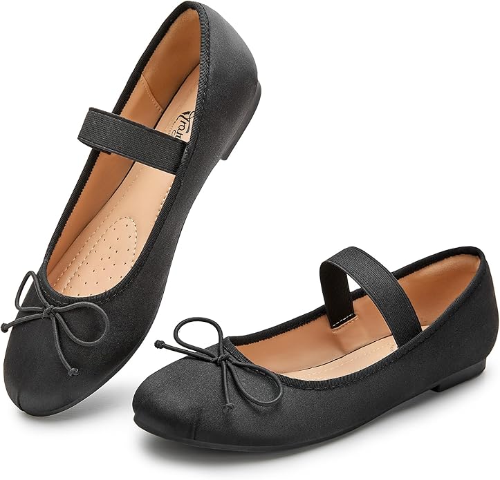 Elastic Strap Cute Bowknot Ballet Flats