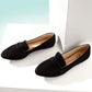 Pointed Toe Loafers Slip on Flat
