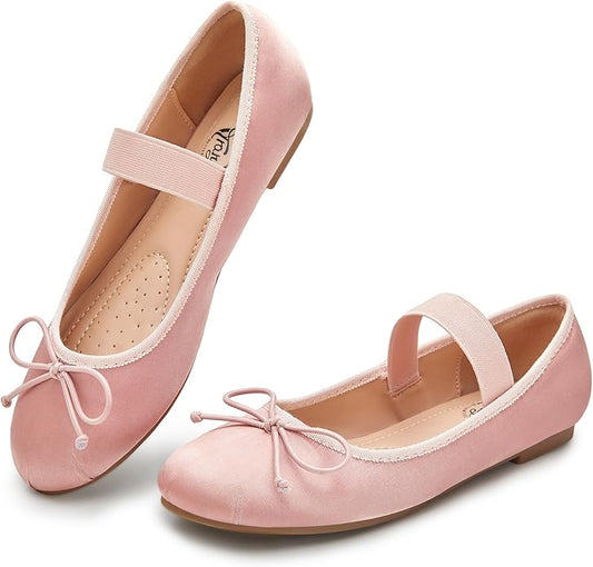 Elastic Strap Cute Bowknot Ballet Flats