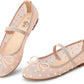 Cute Bowknot Mesh Ballet Flats