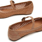 Woven Mary Jane Flat Shoes