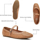 Woven Mary Jane Flat Shoes