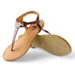 T-Strap Open Toe Flat Sandals