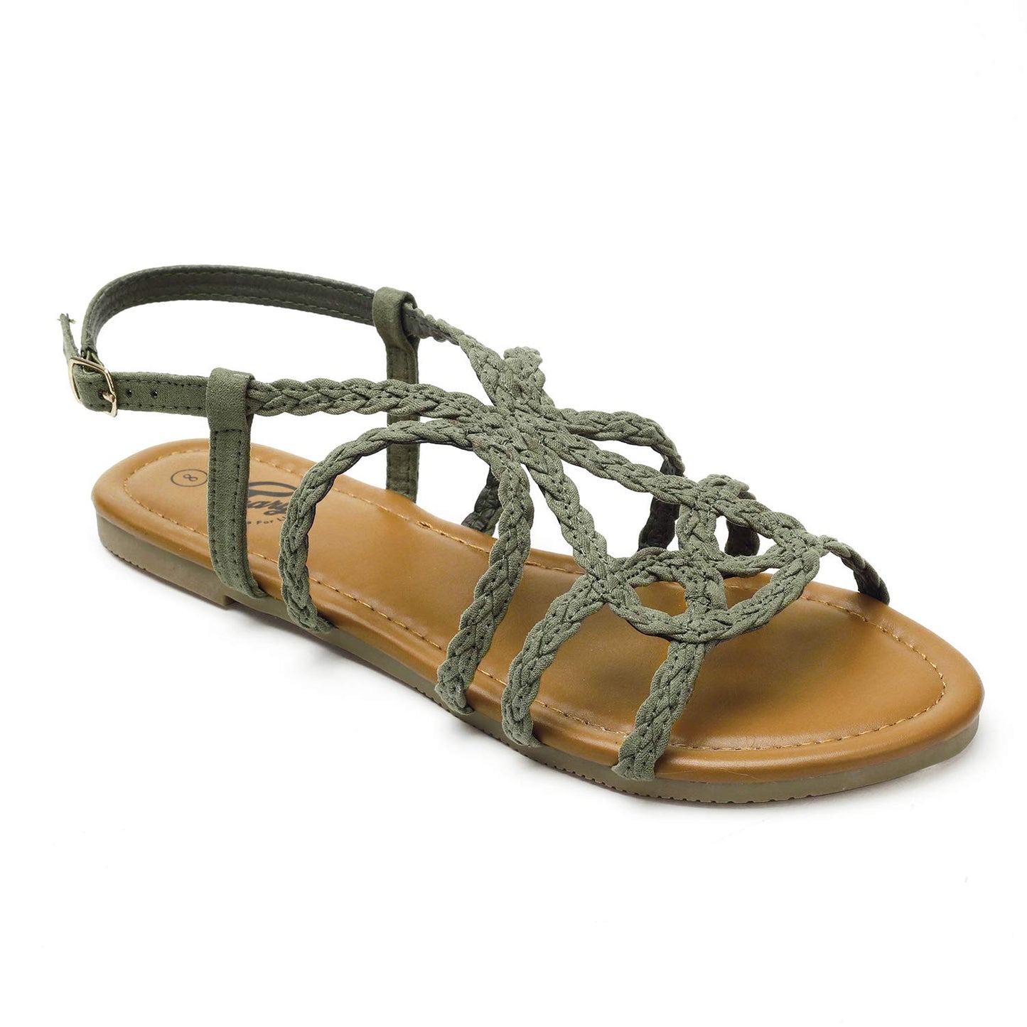 Braided Strap Open Toe Sandals